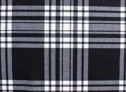 Picture of Menzies Black and White Tartan