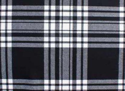 Picture of Menzies Black and White Tartan