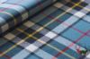 Thompson Blue Modern Tartan Fabric