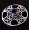 Picture of Celtic Amethyst Shield Brooch