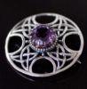 Picture of Celtic Amethyst Shield Brooch