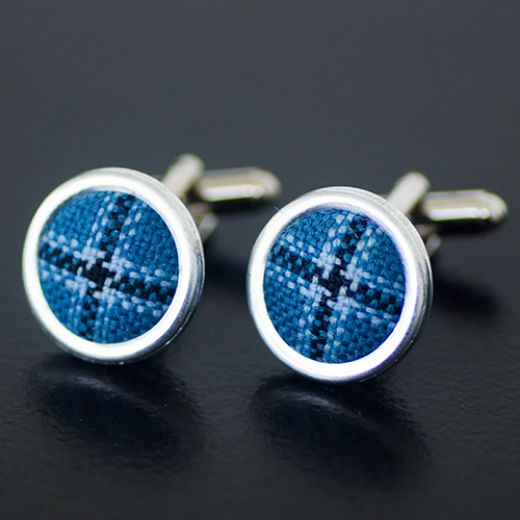 Picture of Tartan Cufflinks - Featherweight