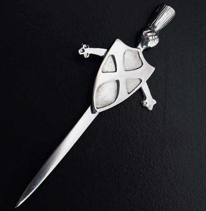 Picture of St. Andrew's Cross Sword and Shield Kilt Pin