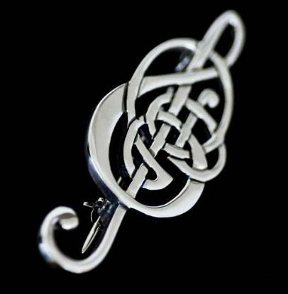 Picture of Celtic Treble Clef Interlace Brooch