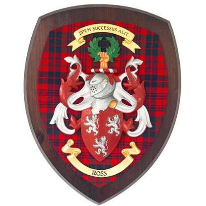 Picture of Coat of Arms Clan Wall Plaque - Dark