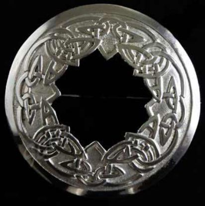 Picture of Celtic Interlace Plaid Brooch
