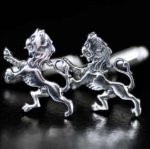 Picture of Lion Rampant Silver Cufflinks