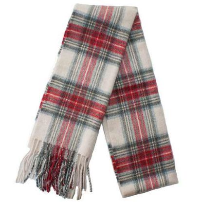 Picture of Stewart Dress Muted Tartan Cashmere Scarf