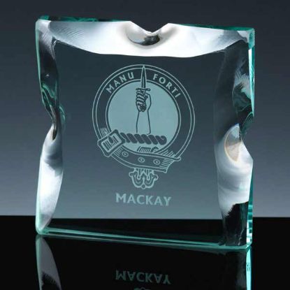 Picture of Clan Crested Ice Block Glass Sculpture