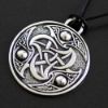 Large Celtic Pendant on Leather Thong