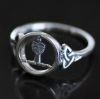 Picture of Women's Silver Clan Crest Ring