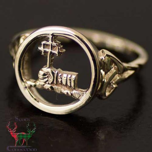 Picture of Women's Gold Clan Crest Ring