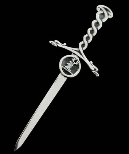 Picture of Silver Clan Crest Celtic Sword Kilt Pin