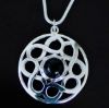 Picture of Celtic Silver Black Onyx Gemstone Pendant