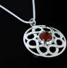 Picture of Celtic Silver Carnelian Gemstone Pendant