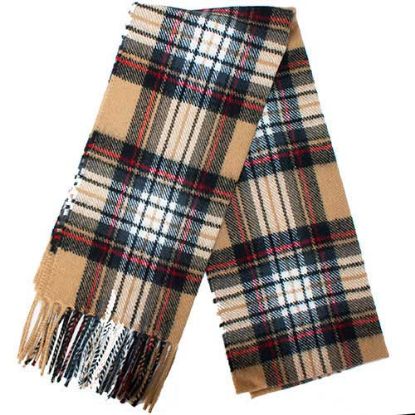 Picture of Stewart Camel Tartan Scarf