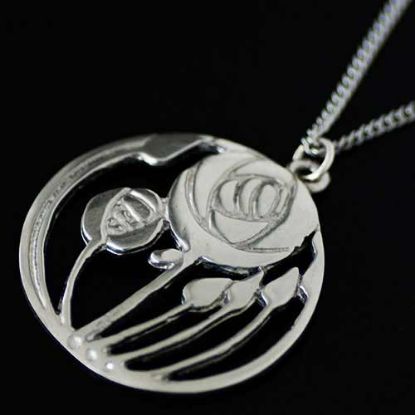 Picture of Scottish Art Nouveau Rose Pendant