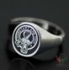 Picture of Women's Silver Clan Crest and Motto Ring