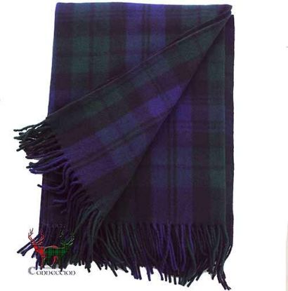 Picture of Black Watch Tartan Throw Blanket