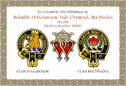 Picture of Scottish Clan Wedding Certificate