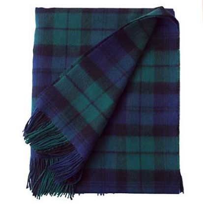 Picture of Black Watch Fine Lambswool Tartan Throw