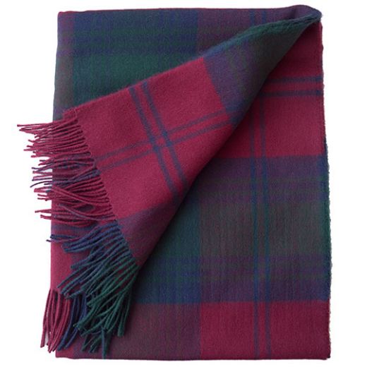 Picture of Lindsay Fine Lambswool Tartan Blanket