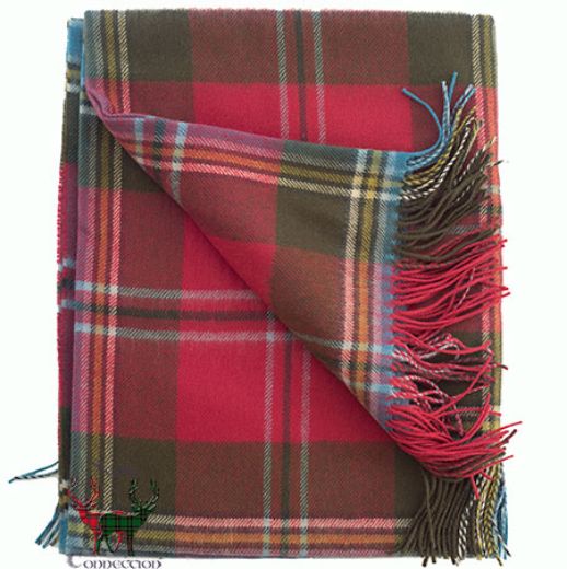 Picture of MacLean Weathered Fine Lambswool Tartan Throw