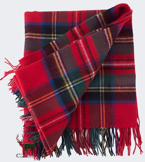 Picture of Royal Stewart Fine Lambswool Tartan Throw