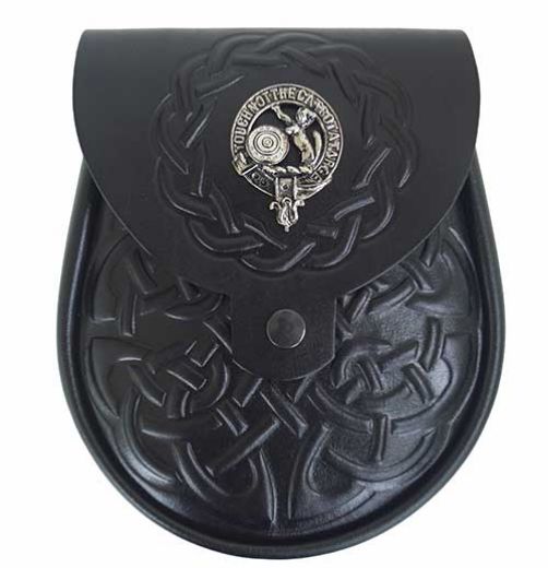 Picture of MacBean Black Leather Clan Sporran