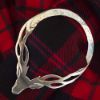 Stag Scarf Ring on Tartan