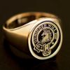 Picture of Men's Gold Clan Crest and Motto Ring