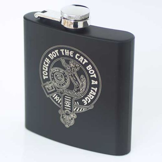 Picture of MacBean Black Finish Hip Flask
