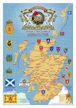 Picture of Clan Map of Scotland 
