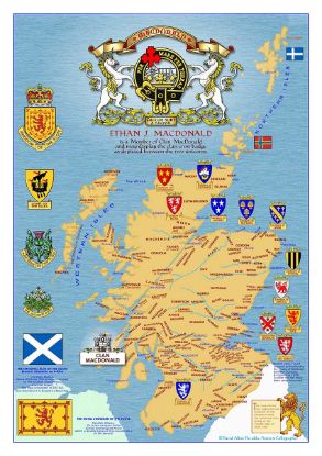 Picture of Clan Map of Scotland