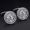 MacKenzie Crest Silver Cufflinks