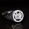 Campbell Boar's Head Clan Ring Silver