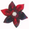 Robertson Red Tartan Diamante Brooch 