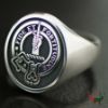 Picture of Men's Silver Clan Crest and Motto Ring