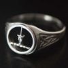 MacAllister Silver Men's Clan Crest Ring 