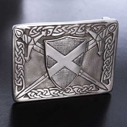 Picture of St. Andrew's Cross Kilt Belt Buckle