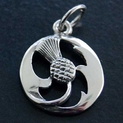 Picture of Scottish Thistle Silver Charm