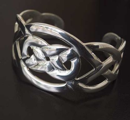 Picture of Celtic Open Interlace Wide Cuff Bracelet