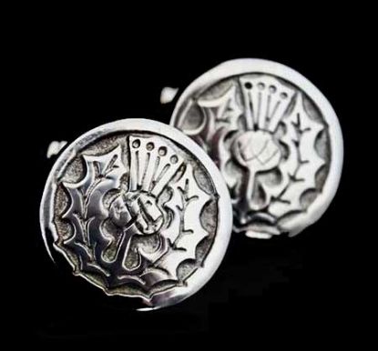 Picture of Round Thistle Cufflinks