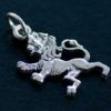 Lion Rampant Silver Charm Pendant