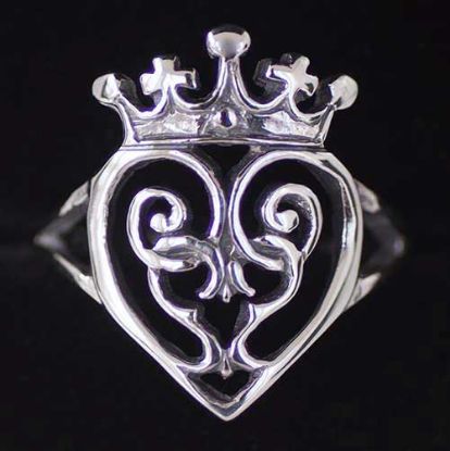 Picture of Scottish Love Luckenbooth Silver Ring