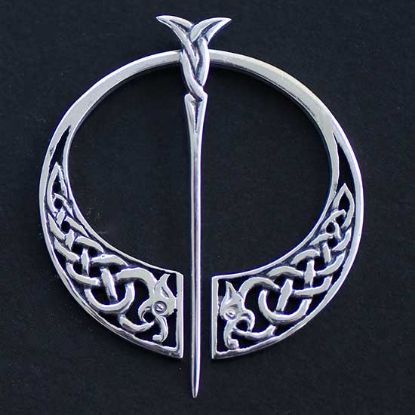 Picture of Celtic Scottish Silver Penannular Brooch