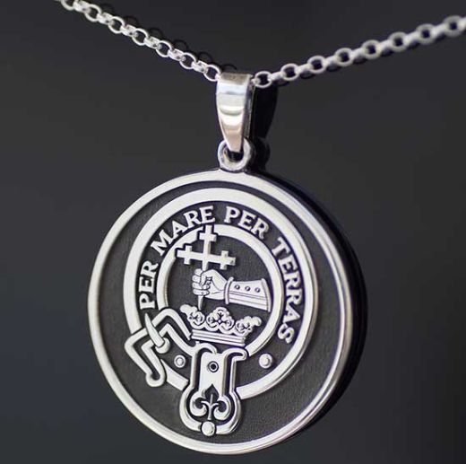 Picture of MacDonald Large Silver Clan Pendant