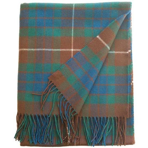 Fraser Hunting Ancient Lambswool Blanket