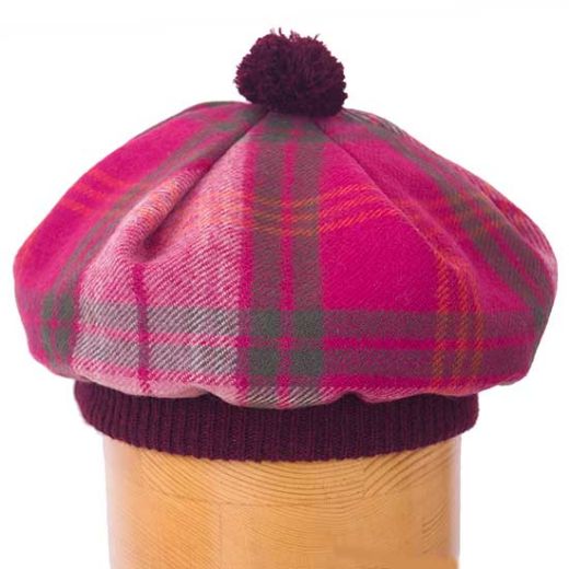 Picture of Lochcarron Rosy Pink Tartan Hat