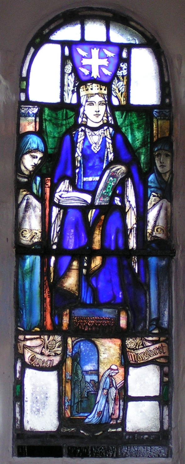 St Margaret, St. Margaret's Chapel, Edinburgh Castle. Douglas Strachan (1875-1950). Stained glass Window 1922